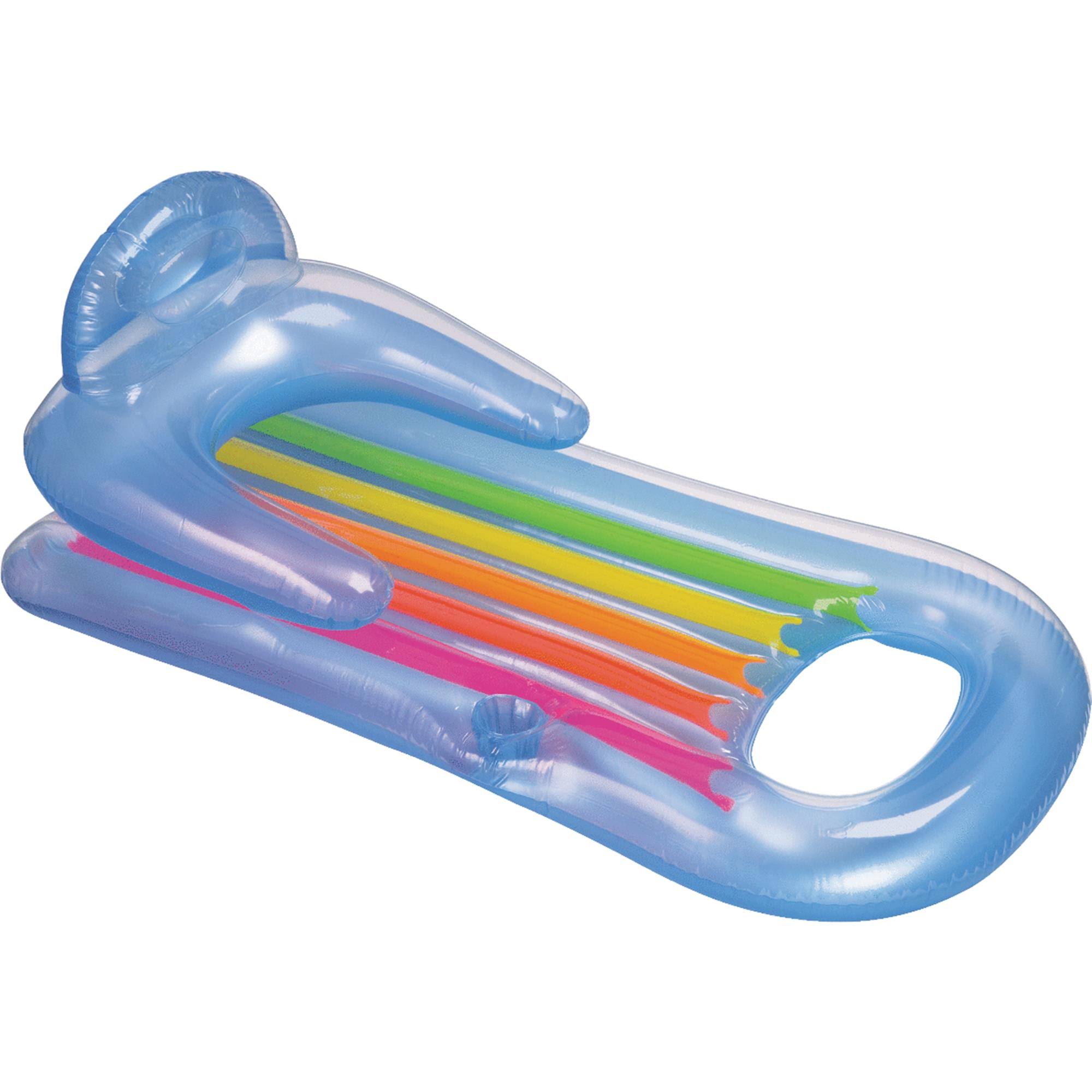 2f3a5e65750db869eccb52e3535d9bbb9edef61f70cda736a636c87a60179c01.jpg Intex King Kool Inflatable Lounge, 63 x 33, 1 Pack (Colors May Vary) - Image 1