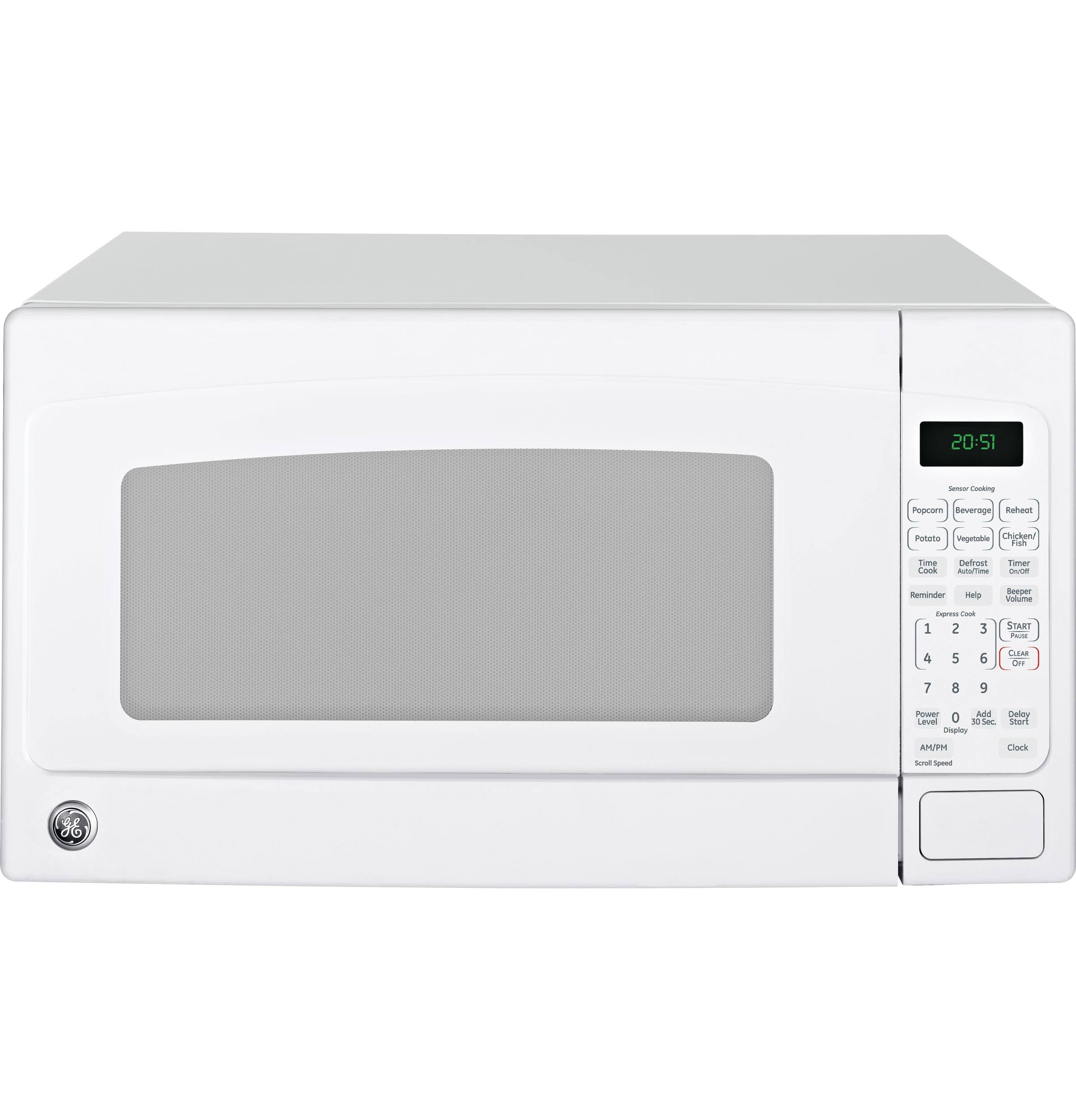 2f5d555097ab0737313ebca577e8c4db7ab2dca7d62c0fd9305aaecc64205111.jpg GE JES2051DNWW 2.0 Cu. ft. Countertop Microwave Oven - White - Image 1