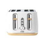 Haden Dorchester 4- Slice Matte White Toaster