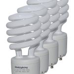 SleekLighting 23Watt T2 Spiral CFL Light Bulb 2700K 1300LM GU24 Base - 4Pack