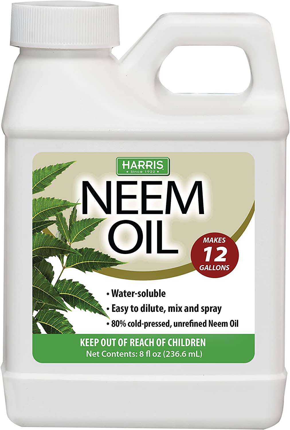 2fe7499eb53707d241051cb7af9b83c557c419f7bba9283ce7e33960d09fb514.jpg Harris 8 oz. Neem Oil Cold Pressed Water Soluble Concentrate - Image 1