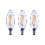 EcoSmart Bulbs 60-Watt Equivalent B11 Dimmable Energy Star Clear Glass Candelabra Vintage Edison LED Light Bulb in Daylight (3-Pack)