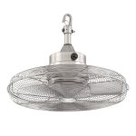 Calthorpe 20 in. Portable Brushed Nickel Ceiling Fan