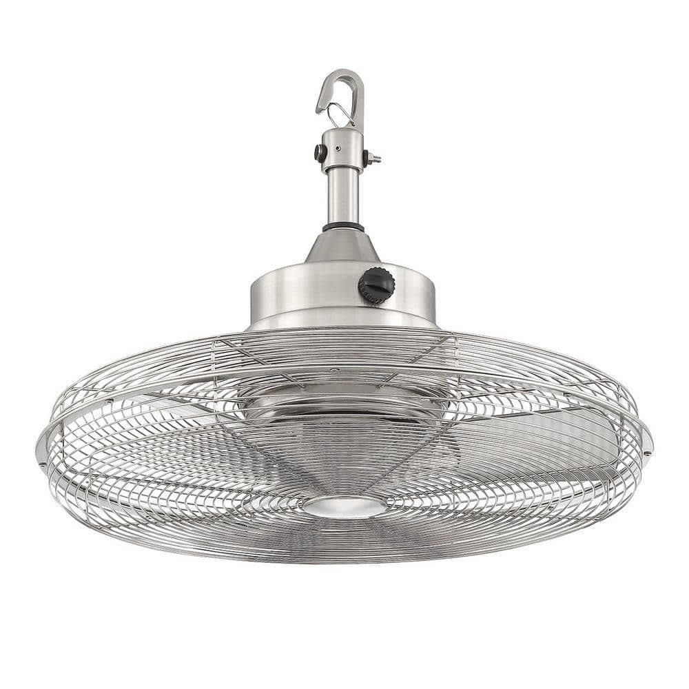 3019a47c22d13f0cdd6e0419422278a8a0166360a4bed3beba89e834edd89dbe.jpg Calthorpe 20 in. Portable Brushed Nickel Ceiling Fan - Image 1