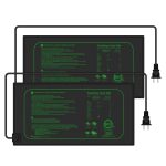 TVTUTPWY 2 Pack 21W Seedling Heat Mat for Seed Starting,10" x 20.75" Waterproof Heating Pad for Indoor Plants Germination