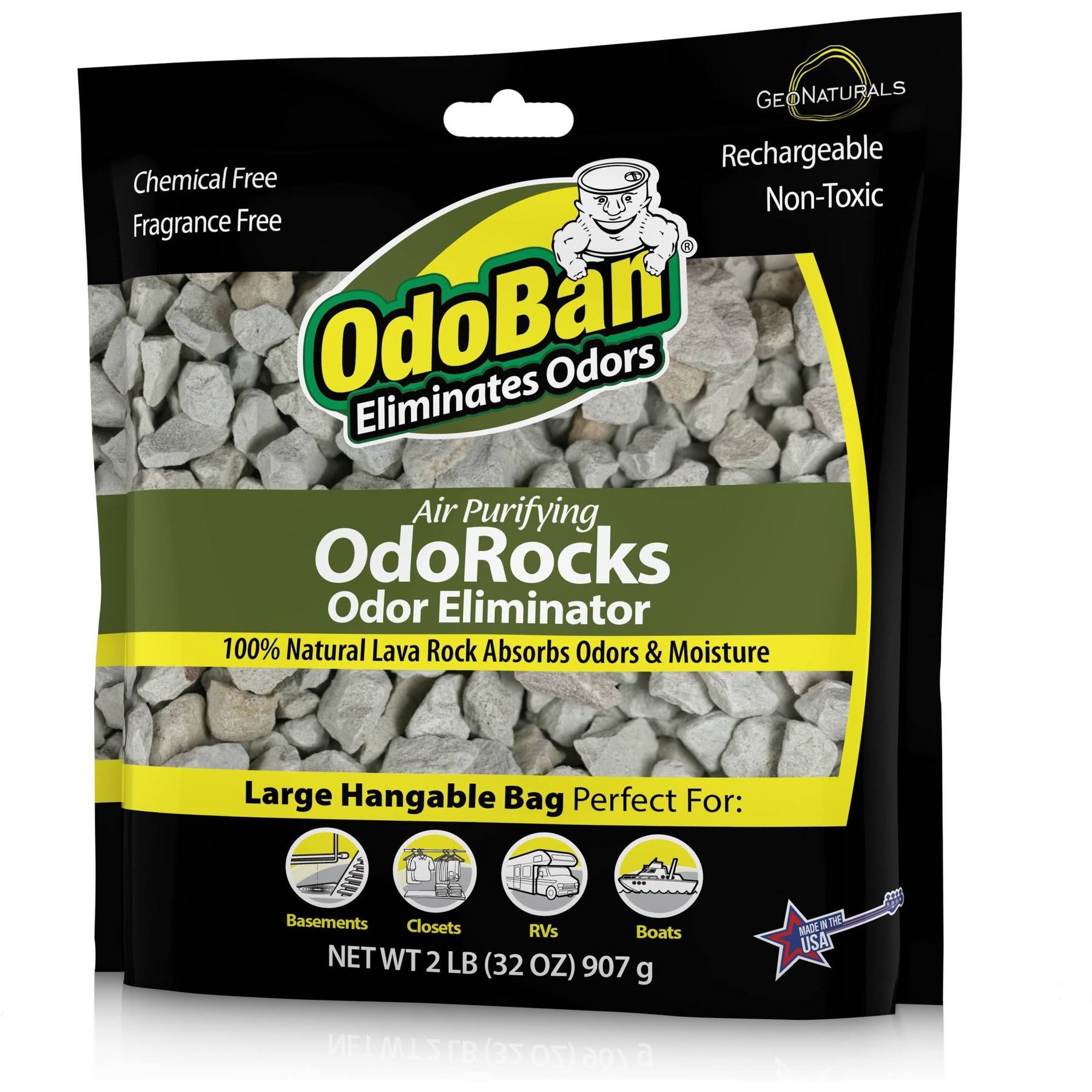 304df52280bd86eb606a2f6ec5dd70ba3a0cf45ba64a390cb7ddf44fe65a2904.jpg OdoBan OdoRocks Odor Eliminator Deodorizer, 2-lb Bag - Image 1