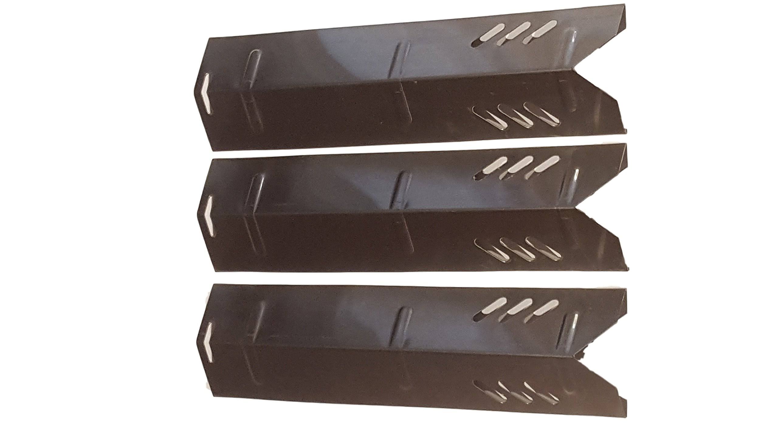 3068326e593e0f4cf94195401dfc77ef5d853f07d2ad82b23358a5fea4cb1811.jpg QuickFlame Set of 3 Stainless Steel Heat Plates for Uniflame Grills GBC1030W, GBC1134W - Image 1