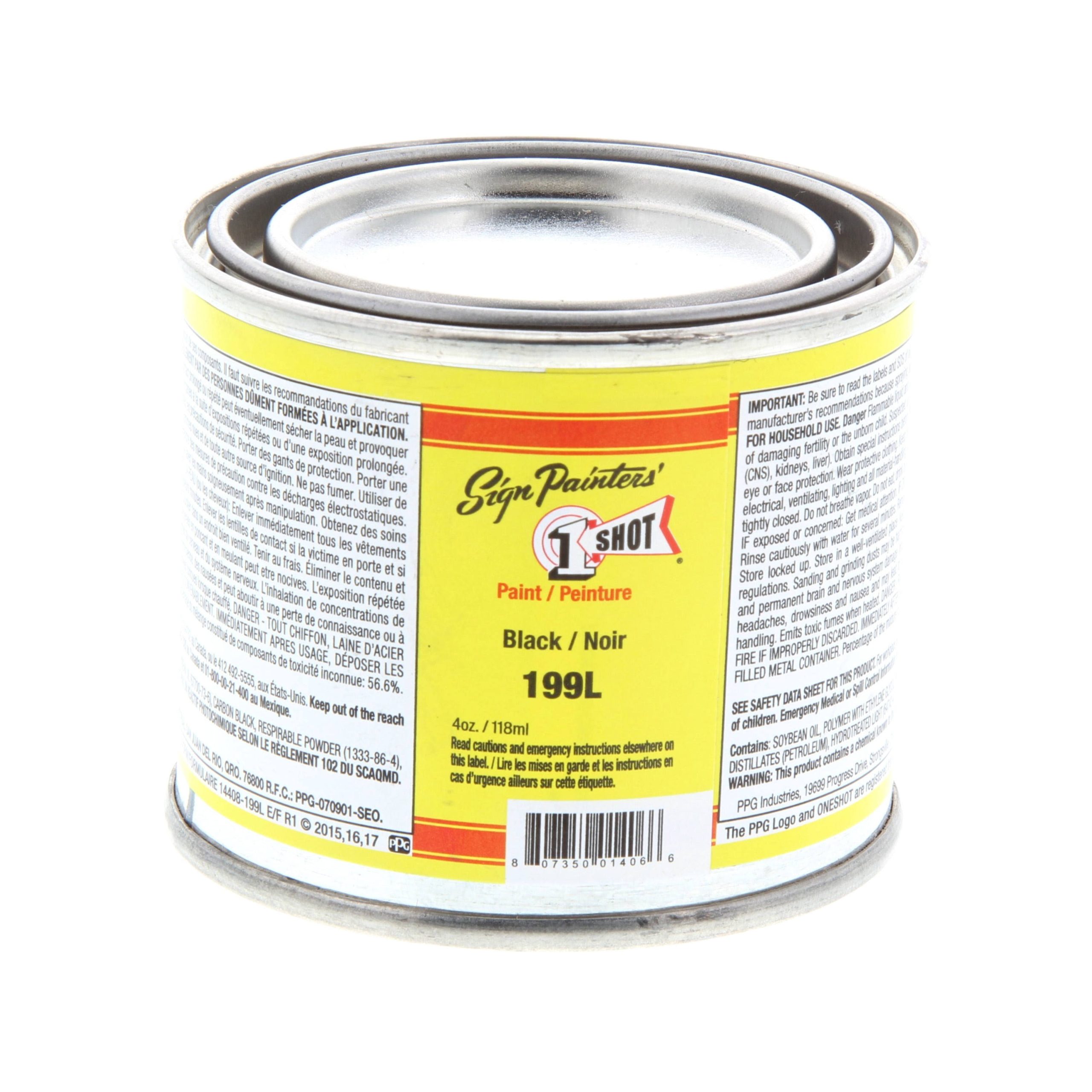 30a0df35b36730e071577e2bf4adf15f3382b00c5c95c6f86452e17c659e1677.jpg 1 Shot Lettering Enamel 4oz - Black - Image 1