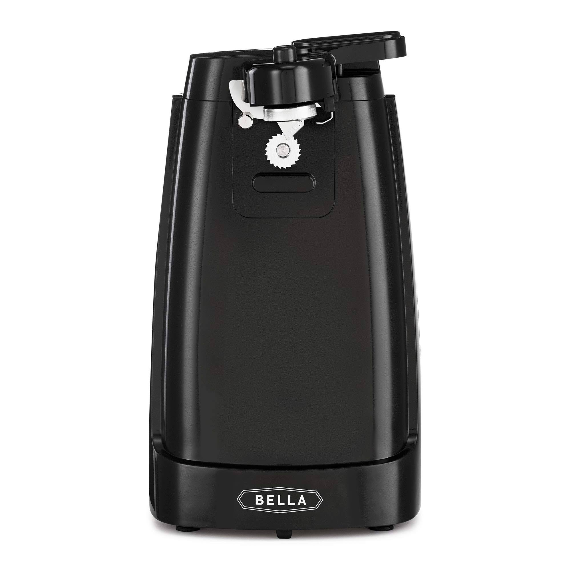 30c96e04a740789a91a7ab28edc6eb90e1dc06d0f6f62bafb0117c4f07483f19.jpg Bella Electric Can Opener, Automatic Can Opener, Knife Sharpener and Bottle Opener, Easy Safe Removable Cutting Lever, Cord Storage, Easy Clean-up, Bl - Image 1