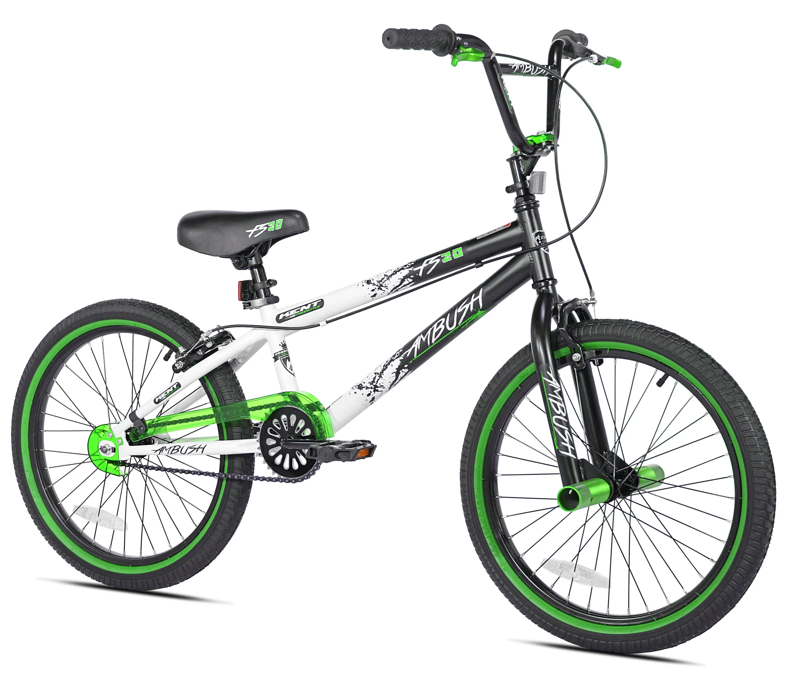 30d6fe4a756603479805cd01f08f4e7556567a708584903943c697e7acdbbb3b.webp 20" Ambush Boys BMX Bike, Green - Image 1
