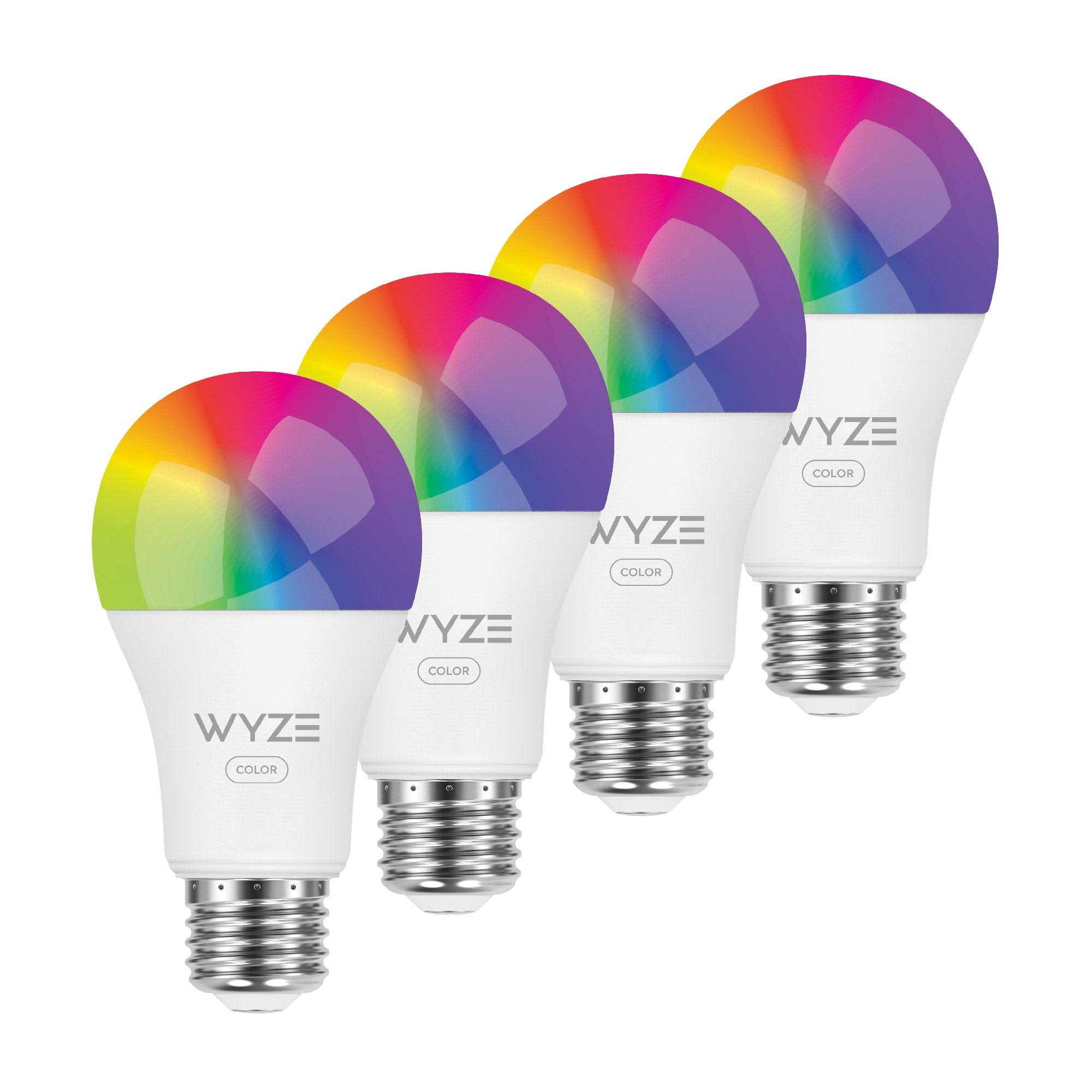 30f91dc5316f28b6632ca0003b90228e21122b63a968c6093c60da04eec77a54.jpg Wyze Bulb Color, 1100 Lumen WiFi RGB and Tunable White A19 Smart Bulb,, Pack - Image 1