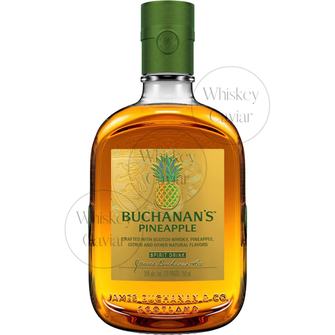 31448a08596a43aec6cfcb876d97c09cda210dfcd6e71d30abd60cbe911ab37d.jpg Buchanan's Pineapple Flavored Scotch Whiskey - Image 1