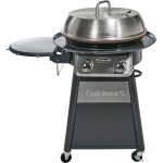 22-In. Diameter Deluxe Outdoor Griddle Cooking Center with 1 Folding Prep Table and Paper Towel Holder