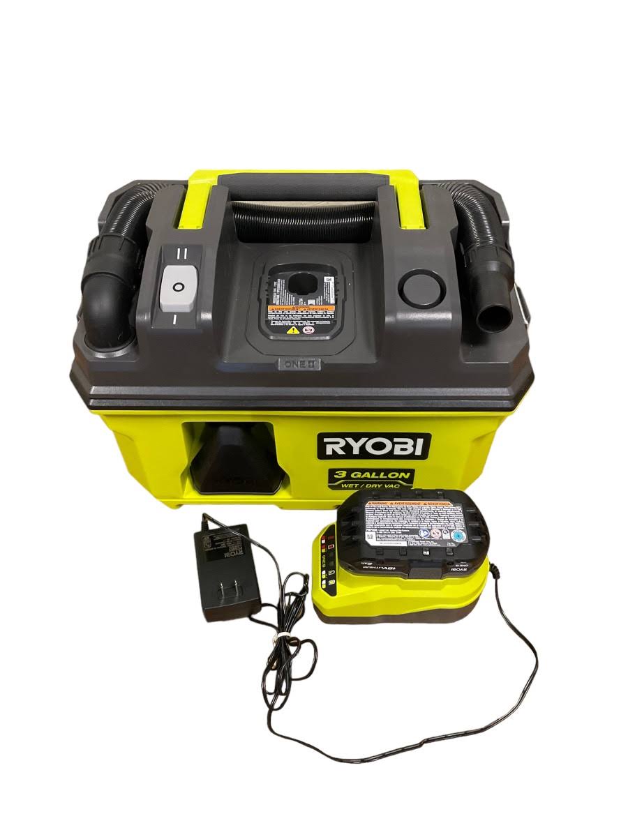 319d1f7e481f5e3110996003ab62e3f0f77db429bfa52cba18de37895a8bdcd0.jpg Ryobi PCL734B One+ 18V Link Cordless 3 gal. Wet/Dry Vacuum (Tool Only) - Image 1