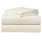 Pointehaven 500 Thread Count Sheet Set, White, Queen, Cotton