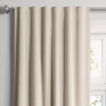 1pc Blackout Aruba Linen Window Curtain Panel - Threshold 50"W x 95"L
