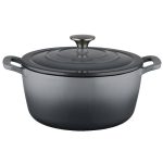 Food Network 5-Qt. Enameled Cast-Iron Dutch Oven Grey 5 qt