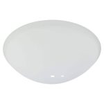 Hampton Bay Springview 52 in. White Ceiling Fan Replacement Frosted White Glass Bowl, Frosted Paint White G14921