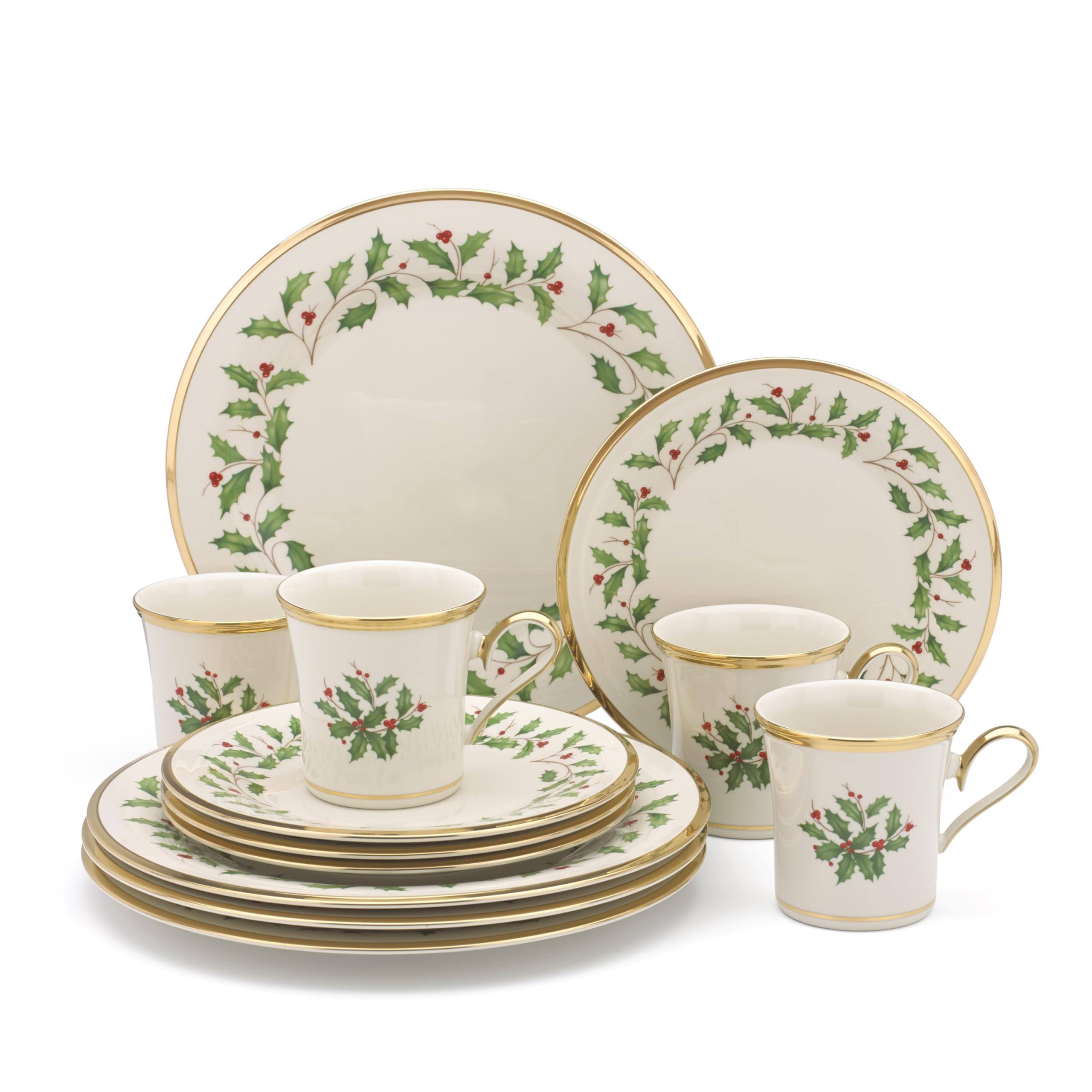 329ca46ba8324d711e21a7c438917750f1d0a1ebace81e873f11d0bd6c4cb918.jpg Lenox Holiday 12 Piece Dinnerware Set - Image 1