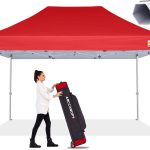 ABCCANOPY Commercial Aluminium EZ Pop Up Canopy Tent 10x15, Series, Crimson