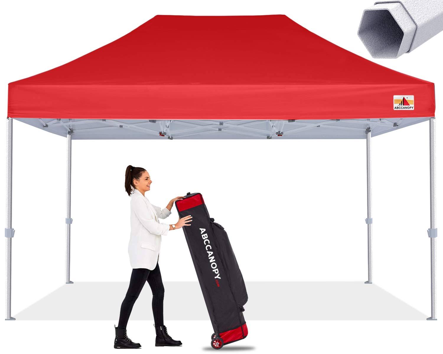 32a51cc990e08b7c9b9a8d8ee019e9d3222630093004ef75f7b5406b6ff0704f.jpg ABCCANOPY Commercial Aluminium EZ Pop Up Canopy Tent 10x15, Series, Crimson - Image 1