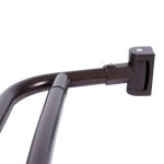 Double Curved Shower Curtain Rod Adjustable 44 to 70 Inches by JS Jackson Supplies - Oil Rubbed Bronze