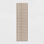 2'x7' Beachside Grid Outdoor Rug Naturals ÿ Threshold Designed with Studio McGee