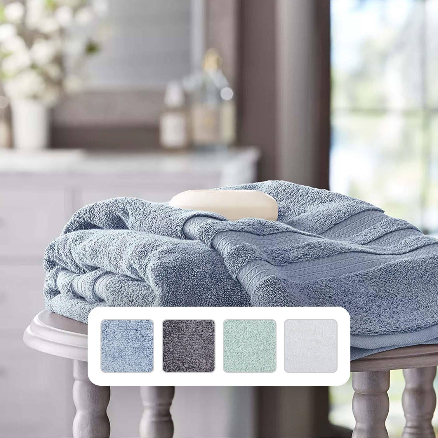 32ef4fca43349bab9bce98124c00aa1cae3f668e8282015b476217e576a8b18e.jpg Member's Mark Bath Towel - Blue - Image 1