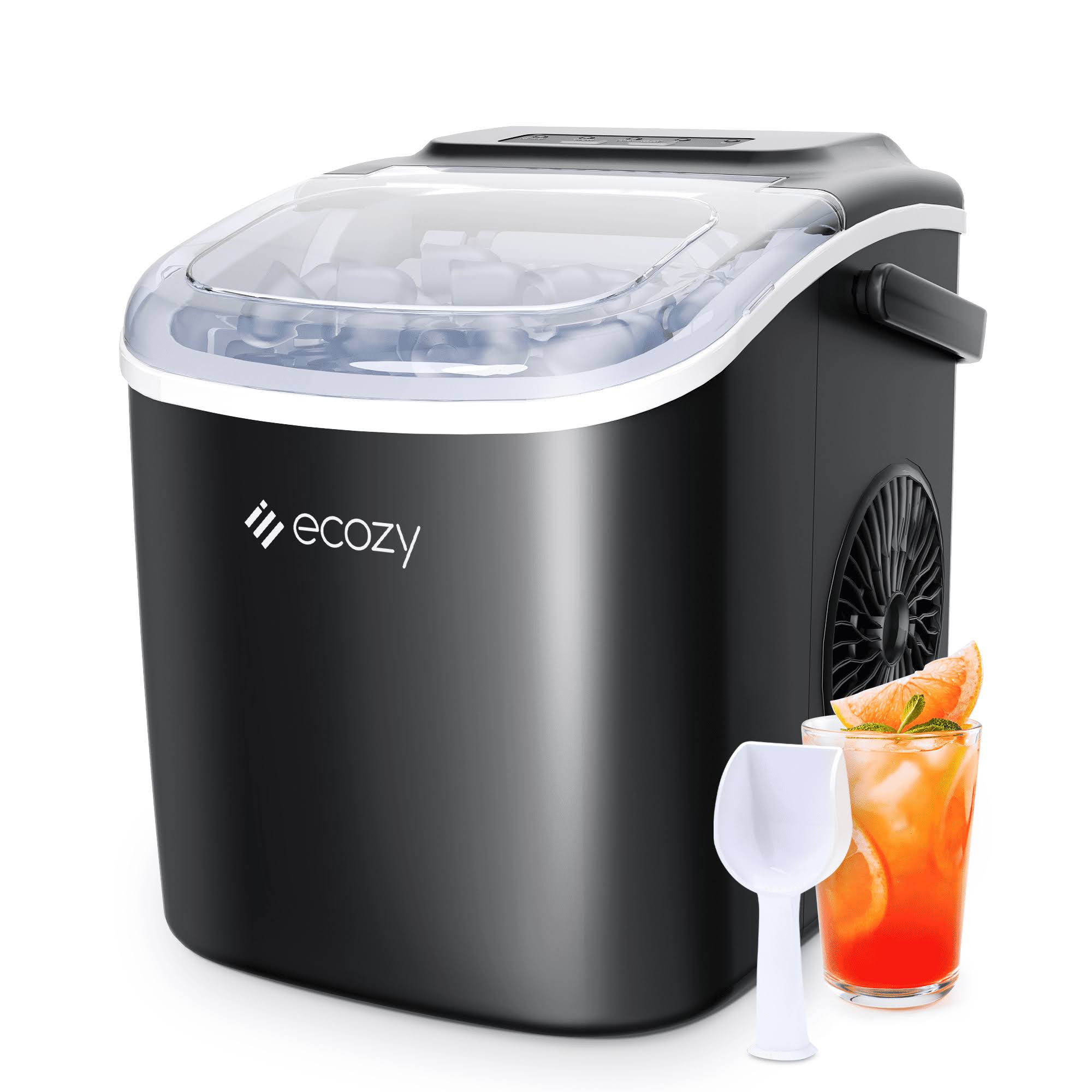 32f27e0b94b69245c6984deccec306e5410221c06e4faa8380a557892586eb04.jpg ecozy Portable Ice Maker Countertop 9 Cubes Ready in 6 Mins - Image 1