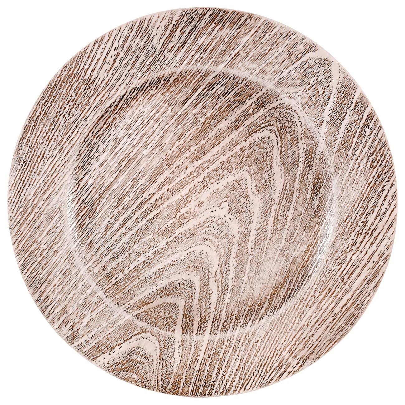333ca738fbad787265bf1342c39e8adeae4fec25b1ed3ef0d29124ce2bb51feb.jpg Home Collection Faux Wood Charger Plates Gray - Image 1