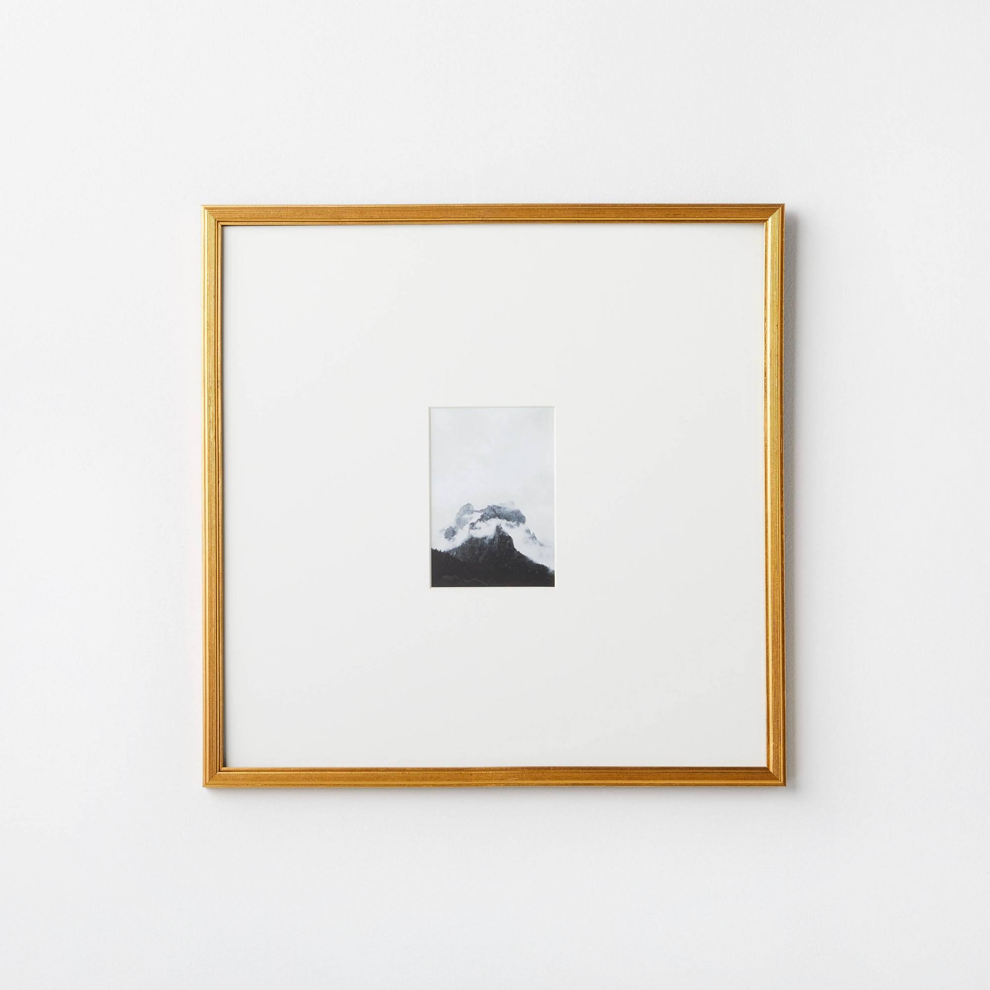 336d238007bf8d444843e3a7627ff79b85435a8e63014a66c8ae25a3ce31ccf9.jpg 20" x 20" Matted to 5" x 7" Wall Frame Antique Brass - Threshold Designed with Studio McGee - Image 1