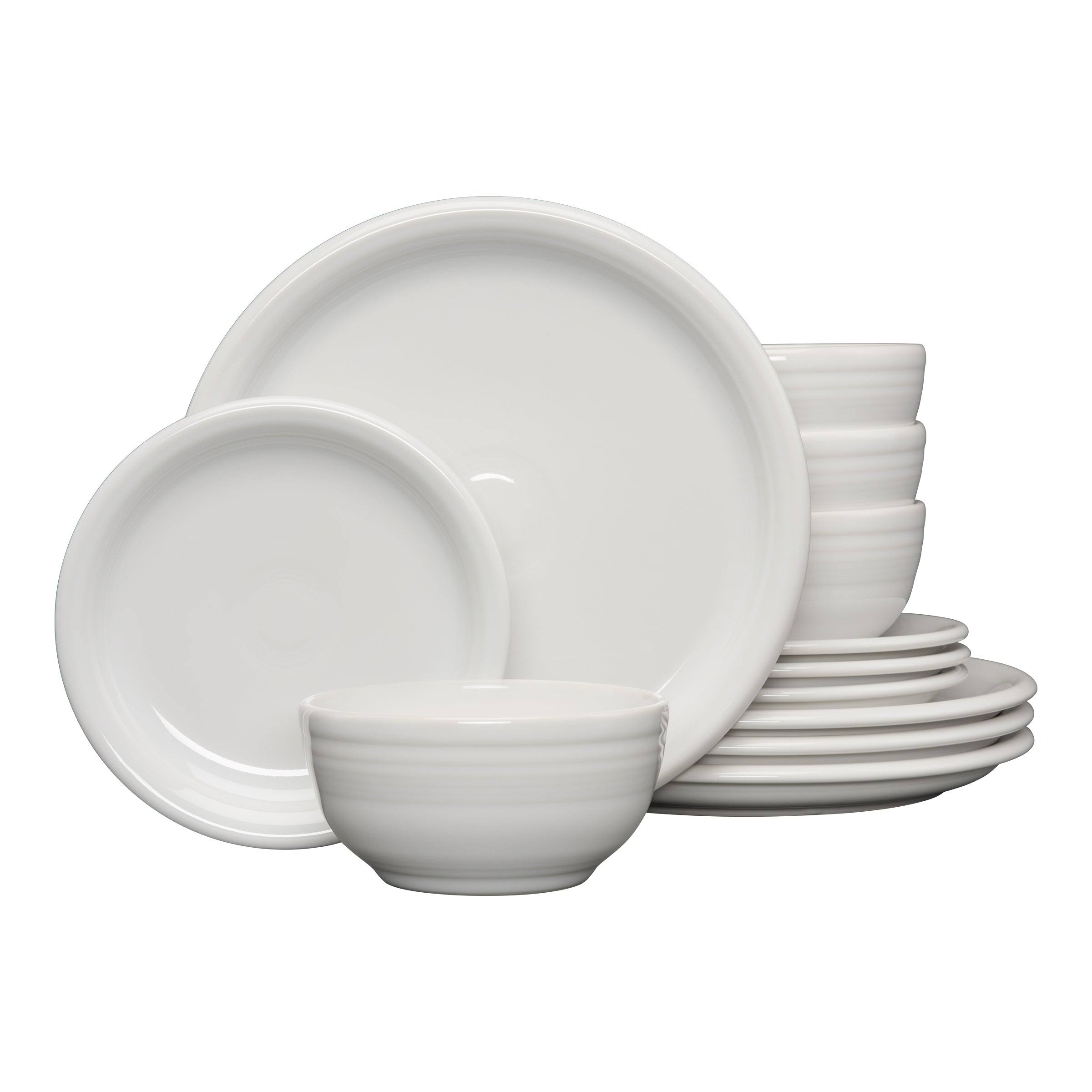 33a9679b7b448d6d72365a3cdd7f9ca5f20a70575630d2f11685dbb0e8bc29a1.jpg Fiesta 12-Piece Bistro Dinnerware Set - White - Image 1