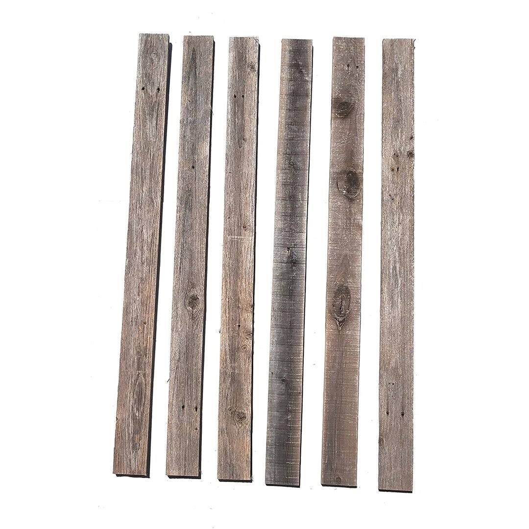 33b5c75813946788c5b9a3e1ff752362a04d127aa411297802f79be579411fe0.jpg Rockin' Wood Nail Up Application Reclaimed Barn Wood Wall Paneling Accent Planks - Image 1
