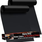 Large Thick Heavy Duty 2 Pack Non Stick Teflon Oven Liners Mat, 17 inchx 25 inch BPA and PFOA Free, for Bottom of Electric Oven GAS Oven Microwave