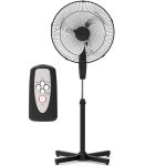 Craig 16 inch Oscillating Stand Fan with Remote Control