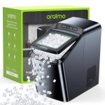 Oraimo Nugget Ice Maker, Ice Makers Countertop, 26 lbs/Day Tooth-Friendly Chewable Ice with Self-Cleaning & Auto Water Refill, Sonic Pebble Ice