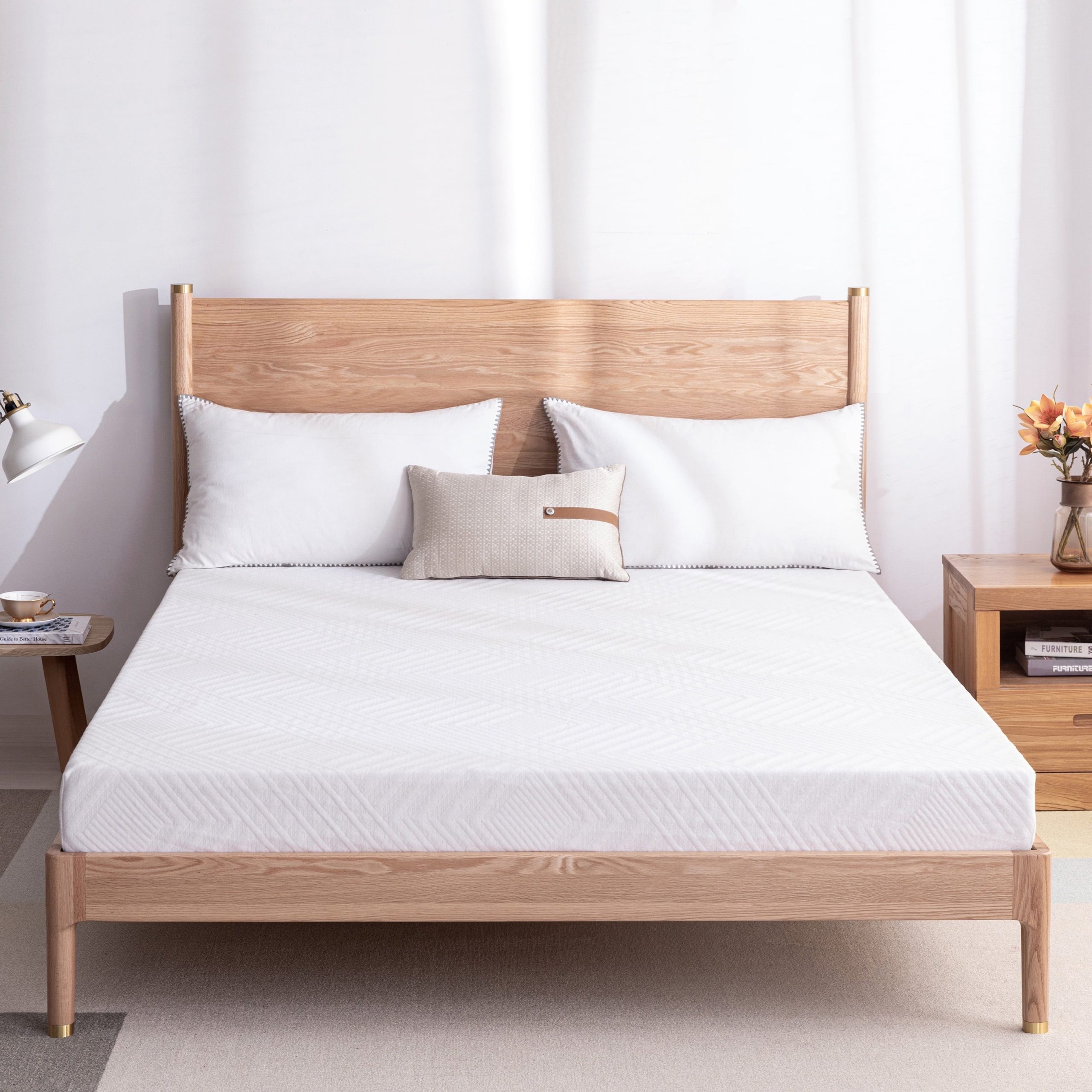 34107f0f00192571c48457fd7358336fdd36436ecab21da1dce0329ea9a00e6f.jpg Size. EGO 6 inch Memory Foam Mattress. Cooling Gel Infused. White - Image 1