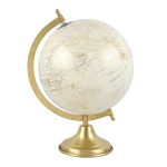 11.5 inch White Tabletop Globe by Ashland-Spring Dcor, Size: 8�� x 8�� x 11.5��