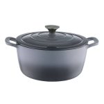 Food Network 3.5-Qt. Ombre Enameled Cast-Iron Dutch Oven Grey 3 1/2 qt