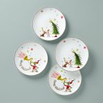 Lenox Merry Grinchmas Accent Plates Set of 4 Assorted 894166