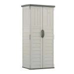 Suncast BMS1250 Resin Vertical Storage Shed Building, 22 Cubic Feet