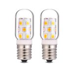 Neanete LED Microwave Light Bulb Over Stove Appliance Replacement 40W Incandescent for Refrigerator, Range Hood E17 Intermediate Base 3W 360Lm Dimmable