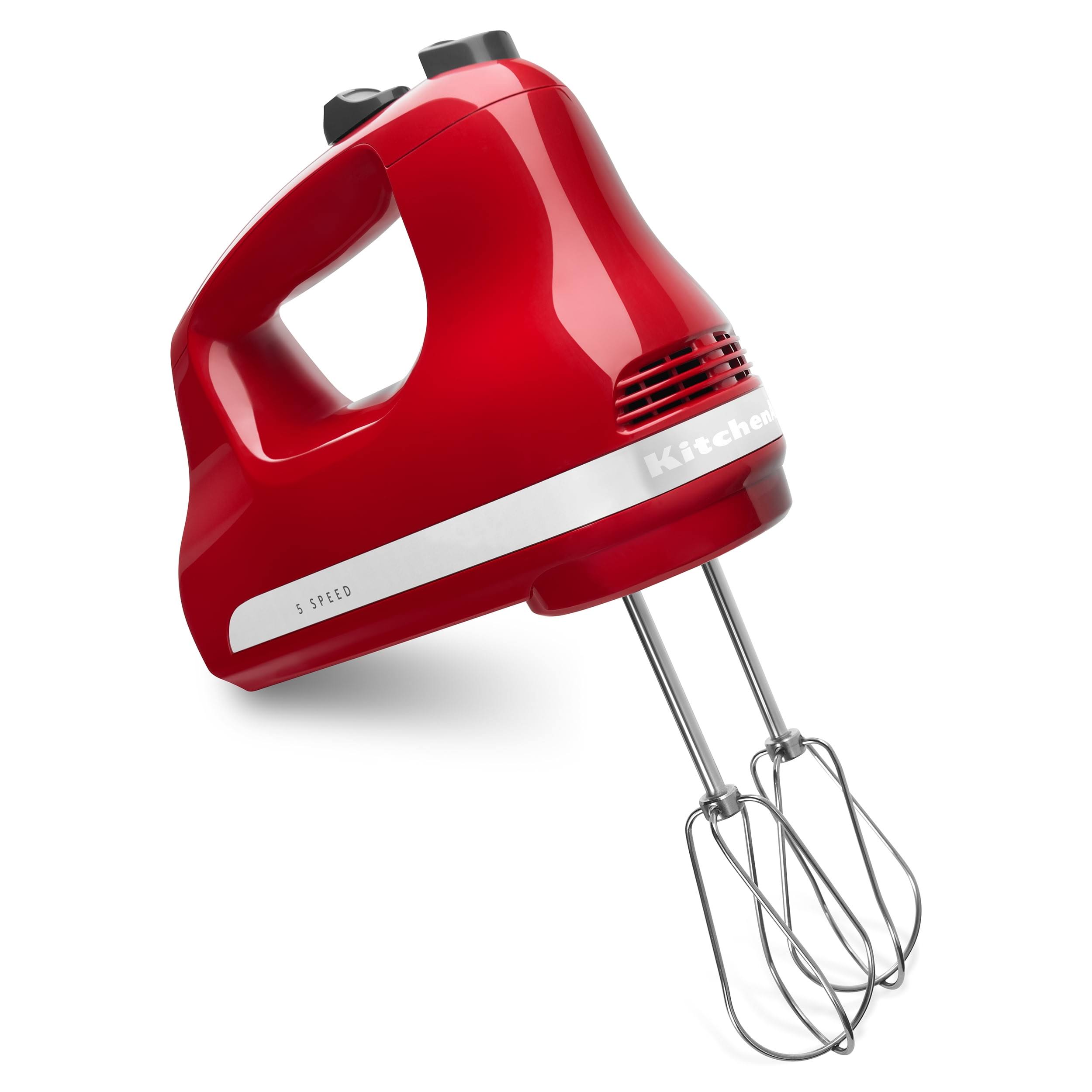 34787d8c290f707e459d45cb96453b170f40b0b01731481b34ac19f3968fca0e.jpg Kitchenaid Ultra Power Hand Mixer, 5 Speeds, Empire Red - Image 1
