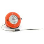 ThermoWorks Dot Simple Alarm Thermometer - Orange; Includes Pro-Series High Temp Straight Penetration Probe