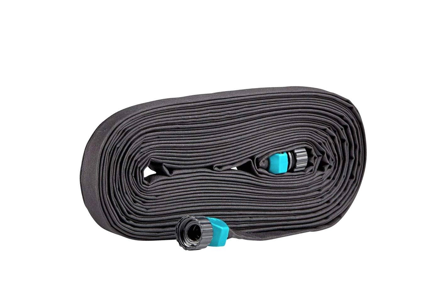 34d8cf3d0e700aa61a478917af6eb3cb021646e8b83683d2d254c5ebe864a500.jpg Rocky Mountain Goods Flat Soaker Hose 25 ft - Heavy Duty Double Layer Design - Saves 90% Water - Consistent Drip Throughout Hose - Leakproof - Image 1