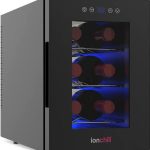 Ionchill 6-Bottle Wine Cooler, Mini Fridge with Wine Rack and Temperature