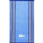 Lacoste OKI Cotton Stripe Beach Towel - Blue