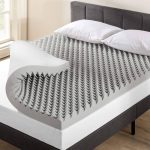 Best Price Mattress Mellow 4 inch Egg Crate Memory Foam Mattress Topper with Infusion, Twin XL