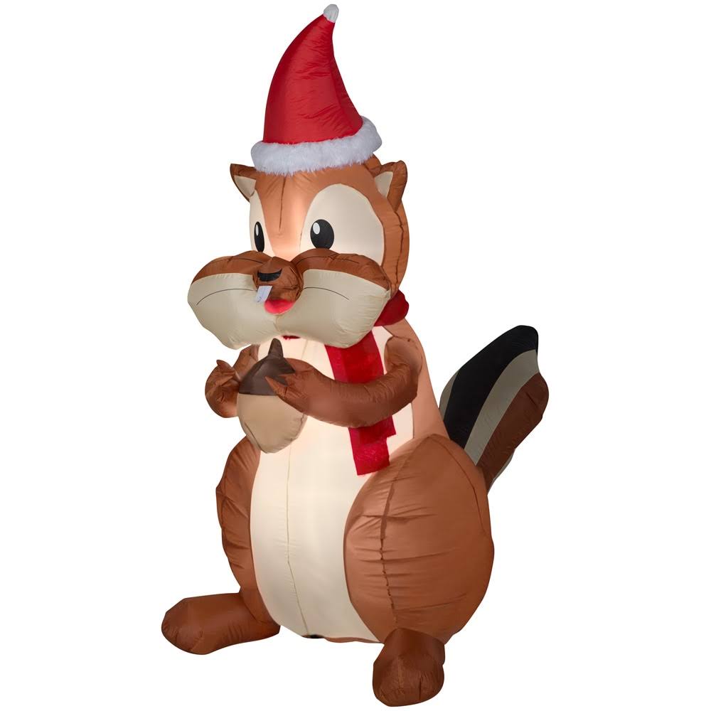 354e7c0cd0ae335a13deb79072d250ccac54271df5feec555aa6bb4723c7db07.jpg Holiday Living 6.5-ft Animatronic Lighted Christmas Inflatable - Image 1