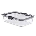 Rubbermaid Brilliance Container, Glass, 8.0 Cup